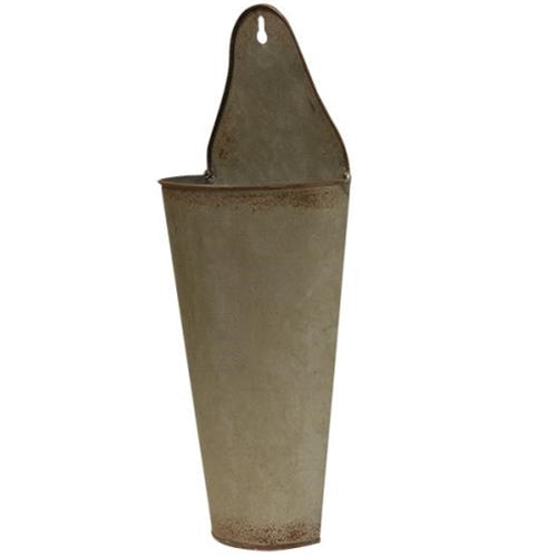 2/Set Vintage Galvanized Cone Buckets